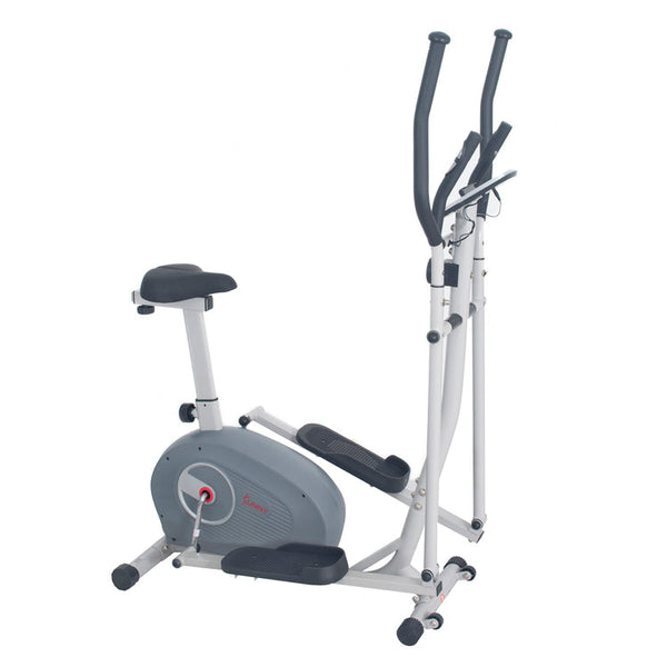 Sunny Health & Fitness 2 in 1 Magnetic Elliptical Upright Bike - SF-E3903