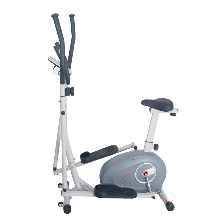Bicicleta elíptica vertical magnética 2 en 1 Sunny Health &amp; Fitness - SF-E3903