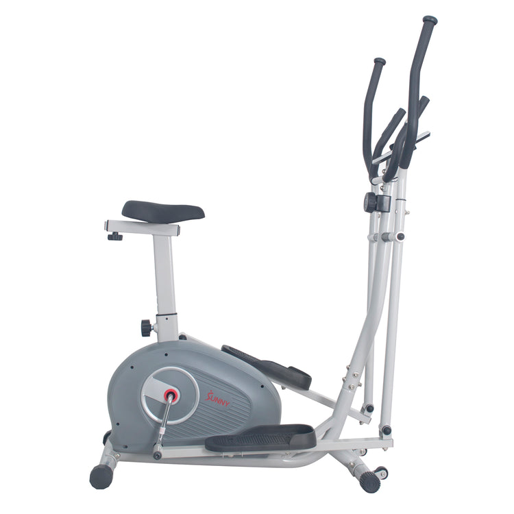 Sunny Health & Fitness 2 in 1 Magnetic Elliptical Upright Bike - SF-E3903