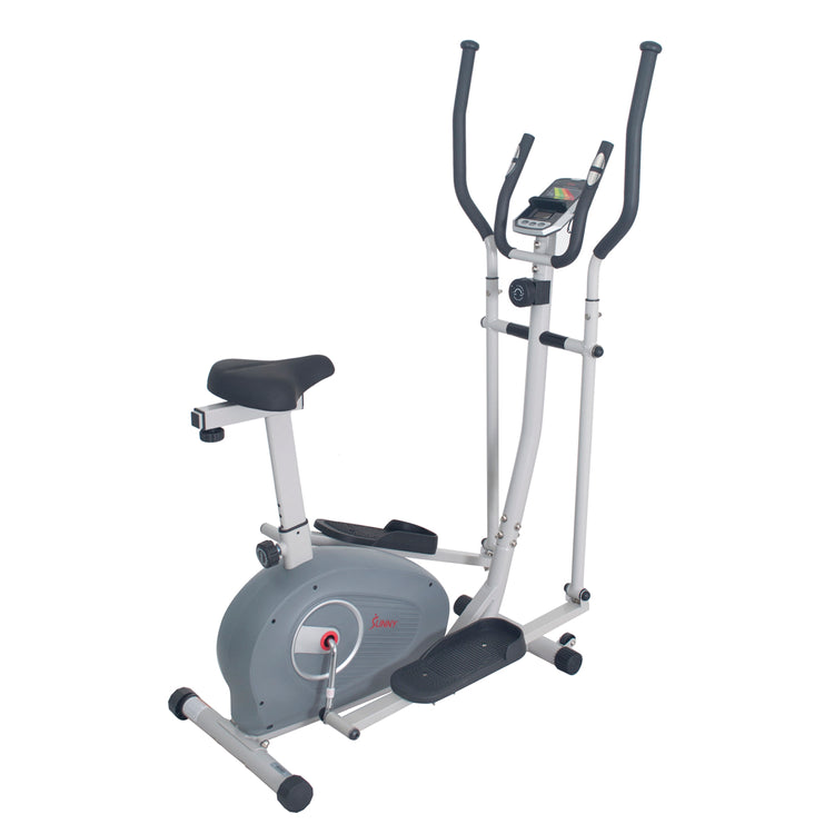 Bicicleta elíptica vertical magnética 2 en 1 Sunny Health &amp; Fitness - SF-E3903