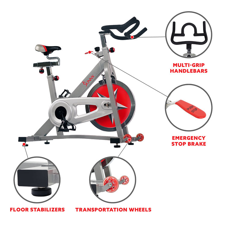 Bicicleta de ciclismo indoor Sunny Health &amp; Fitness Pro - SF-B901