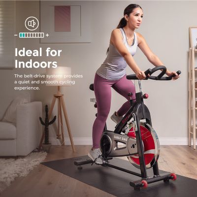 Bicicleta de ciclismo indoor con transmisión por correa Sunny Health &amp; Fitness SF-B1002