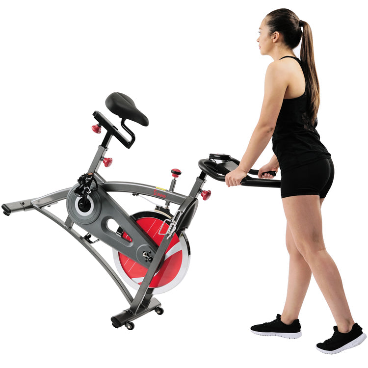 Bicicleta de ciclismo para interiores con transmisión por correa Sunny Health &amp; Fitness - SF-B1423