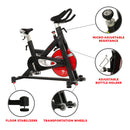 Bicicleta de ciclismo para interiores con transmisión por correa magnética Evolution Pro de Sunny Health &amp; Fitness SF-B1714