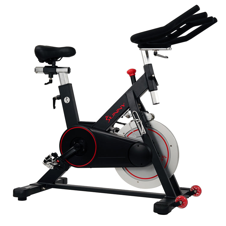 Sunny Health Fitness Magnetic Belt Drive Indoor Cycling Bike with 44 lb Flywheel and Large Device Holder SF B1805 Wellbots Free Shipping