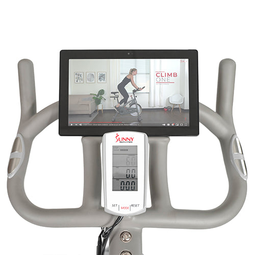 Bicicleta de ciclismo para interiores de primera calidad con transmisión por correa magnética Sunny Health &amp; Fitness - SF-B1876