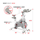 Bicicleta de ciclismo para interiores de primera calidad con transmisión por correa magnética Sunny Health &amp; Fitness - SF-B1876