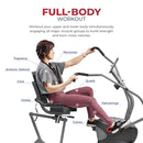 Bicicleta reclinada de alto rendimiento Sunny Health &amp; Fitness Interactive Series - SF-RB420032