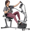 Bicicleta reclinada de alto rendimiento Sunny Health &amp; Fitness Interactive Series - SF-RB420032