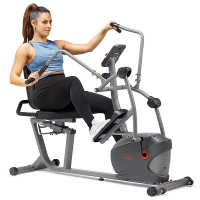 Elíptica reclinable de la serie interactiva Performance de Sunny Health &amp; Fitness SF-RBE420035