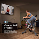 Sunny Health & Fitness Prime Magnetic Belt Drive Indoor Cycling Bike with Two Stage Transmission, Emergency Lever, and Exclusive SunnyFit App Bluetooth Connectivity - SF-B122061