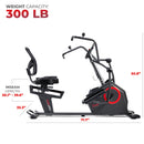 Bicicleta elíptica reclinable inteligente Sunny Health &amp; Fitness – SF-RBE4886SMART