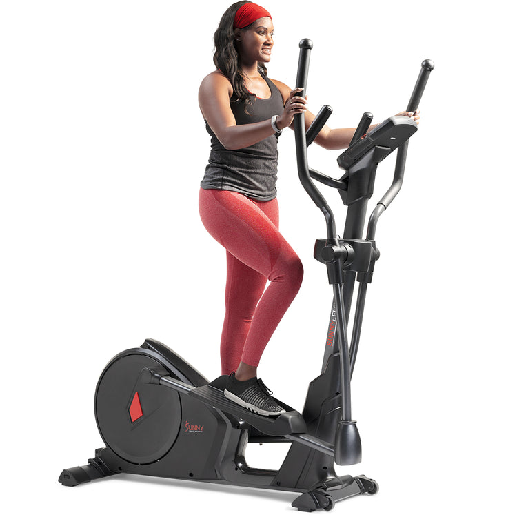 Máquina de ejercicios elíptica premium Sunny Health &amp; Fitness Entrenador inteligente con aplicación exclusiva SunnyFit Conectividad Bluetooth mejorada