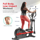 Máquina de ejercicios elíptica premium Sunny Health &amp; Fitness Entrenador inteligente con aplicación exclusiva SunnyFit Conectividad Bluetooth mejorada