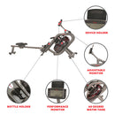 Máquina de remo con agua Phantom Hydro de Sunny Health &amp; Fitness - SF-RW5910