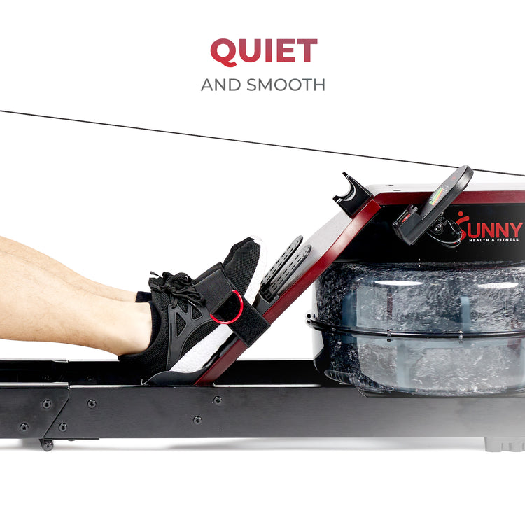 Máquina de remo de madera para agua Sunny Health &amp; Fitness - SF-RW522074