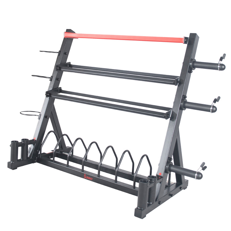 Sunny Health & Fitness All-In-One Weights Storage Rack Stand - SF-XF920025