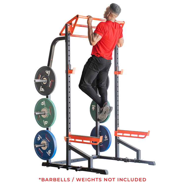 Jaula de potencia de alto rendimiento y alta resistencia Sunny Health &amp; Fitness Power Zone con capacidad de peso de 1000 lb – SF-XF9933