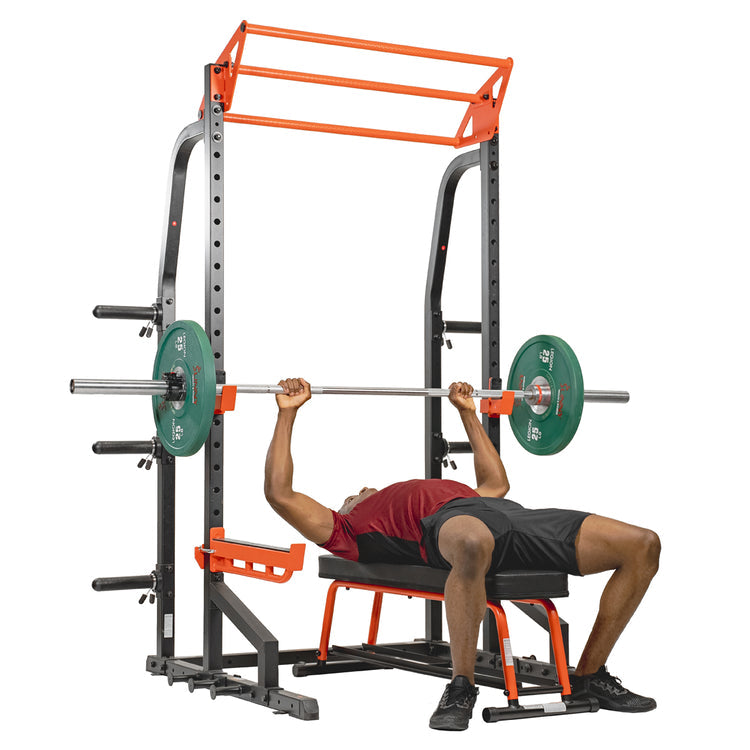Sunny Health & Fitness Power Zone Half Rack Heavy Duty Performance ...