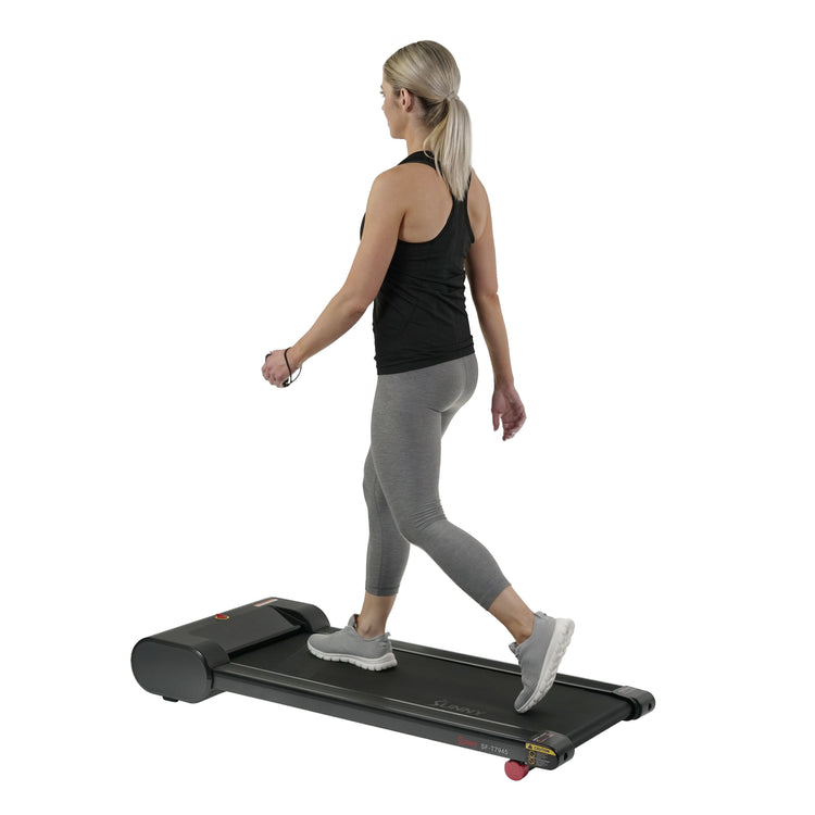 Sunny Health & Fitness Walkstation Slim Flat Treadmill for Under Desk and Home - SF-T7945