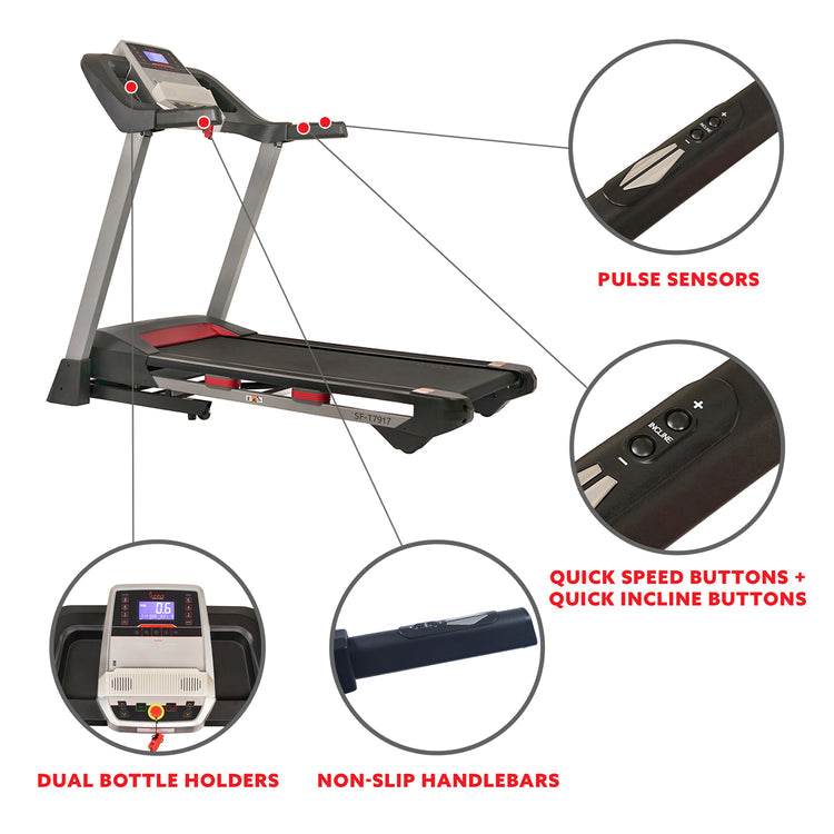 Cinta de correr de alto rendimiento Sunny Health &amp; Fitness SF-T7917