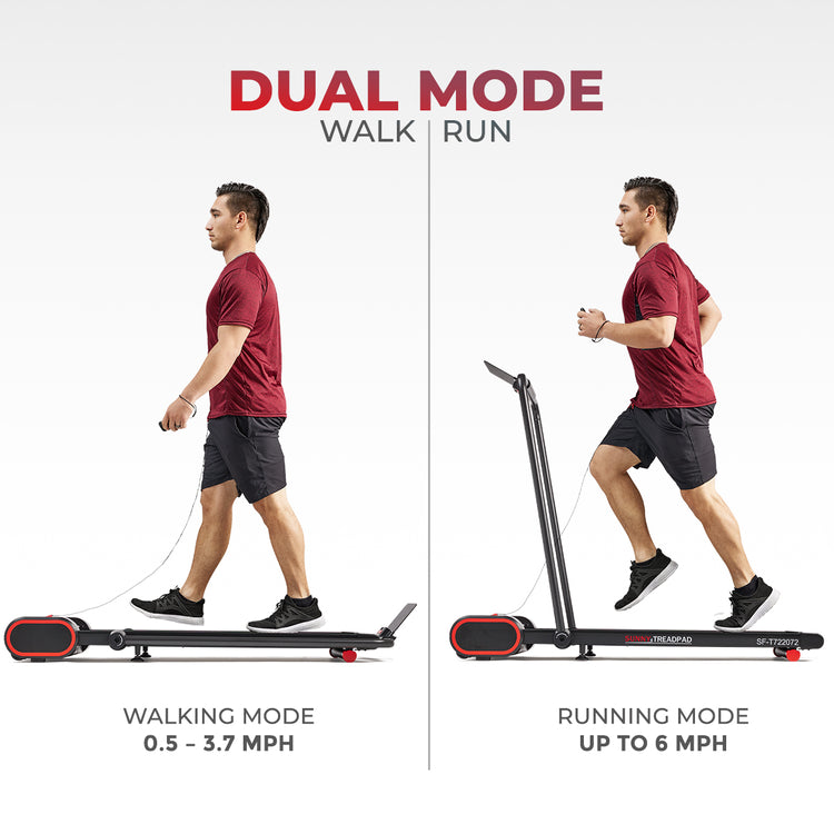 Sunny Health & Fitness Nimble Smart Compact Treadpad Treadmill – SF-T722072