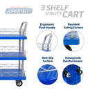 Three Shelf Utility Cart