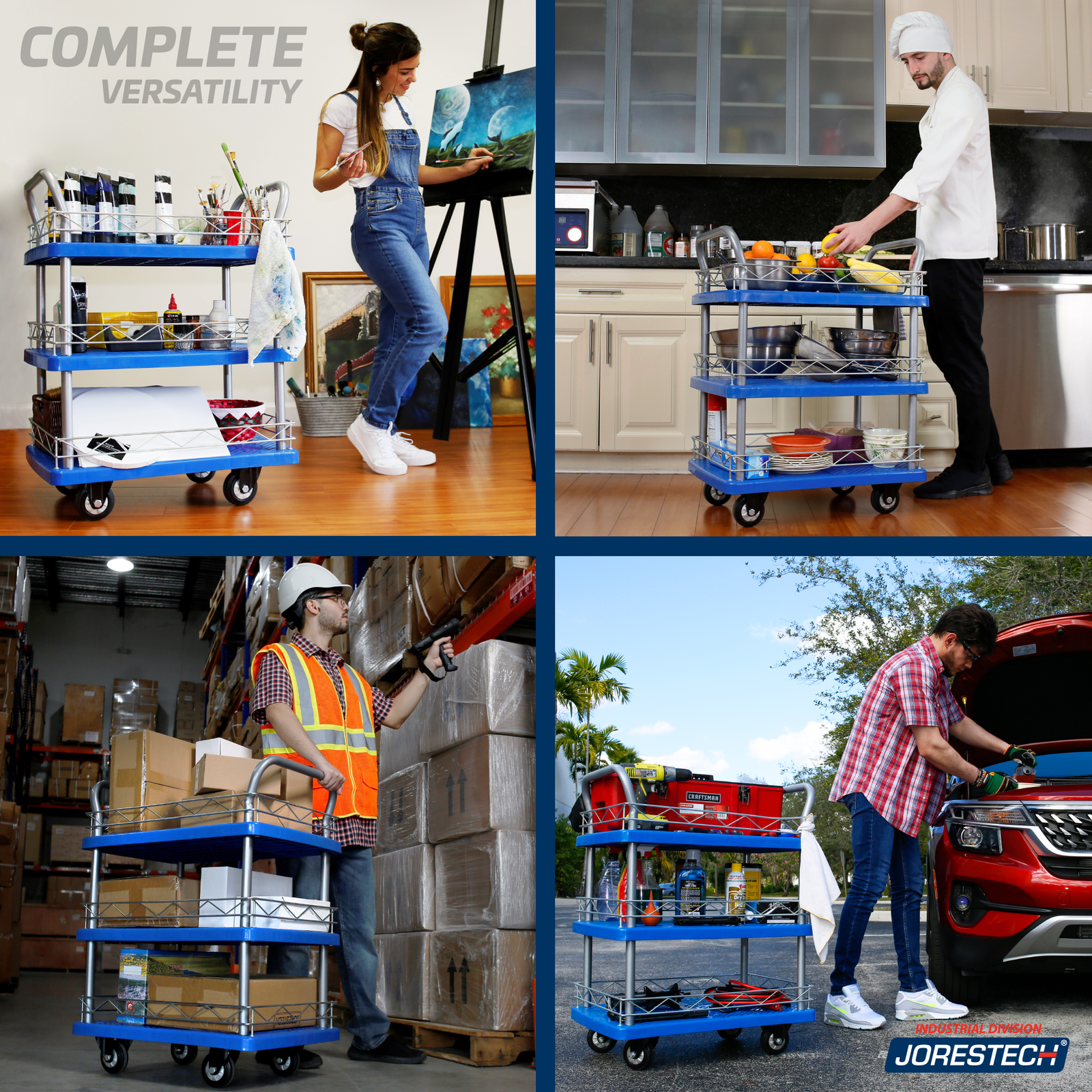 Three Shelf Utility Cart
