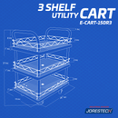 Three Shelf Utility Cart