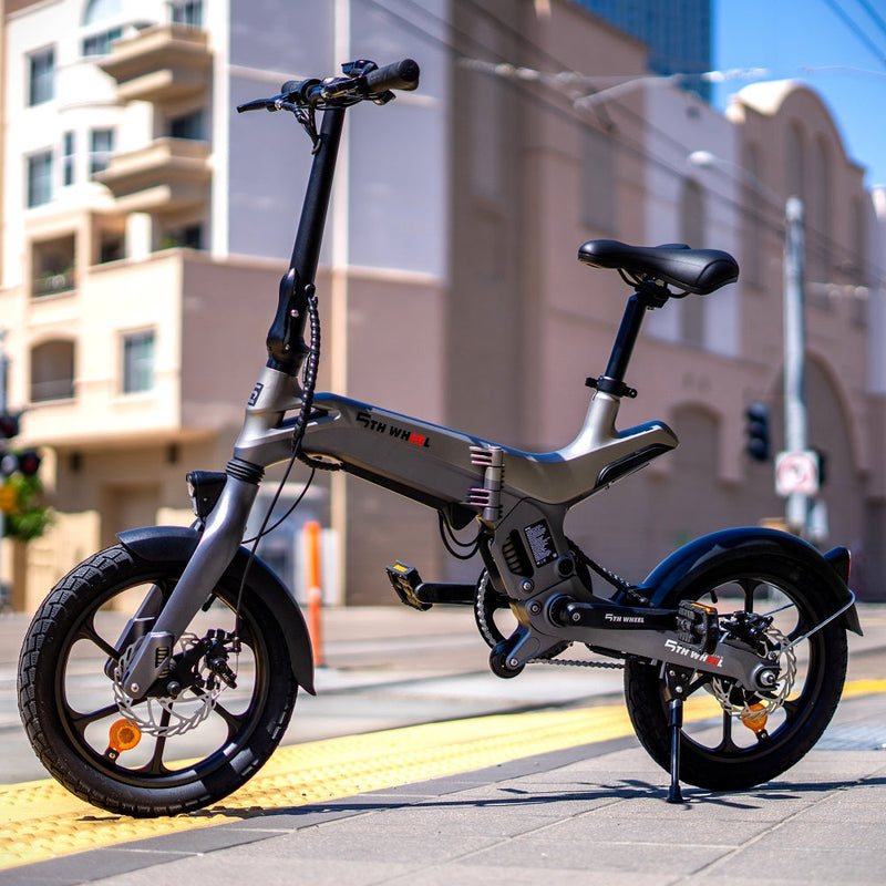 Bicicleta eléctrica plegable versátil 2 en 1 innovadora Tide 1 de 5 ruedas