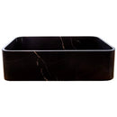 Toros Black Marble Above Vanity Rectangular Bathroom Sink Polished (W)13.5" (L)21.5" (H)6"