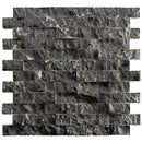 Toros Black Marble Split Face Brick Mosaic Wall Tile - Livfloors Collection
