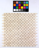 Light Beige Travertine Tumbled Mosaic Floor and Wall Tile - Livfloors Collection