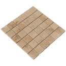 Riverbed Walnut Travertine Tumbled Mosaic Floor and Wall Tile - Livfloors Collection