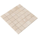 Light Beige Travertine Honed Mosaic Floor and Wall Tile - Livfloors Collection