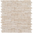 Classic Beige Travertine Slides Honed Mosaic Floor and Wall Tile - Livfloors Collection