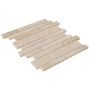 Classic Beige Travertine Slides Honed Mosaic Floor and Wall Tile - Livfloors Collection