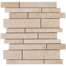 Classic Beige Travertine Slides Honed Mosaic Floor and Wall Tile - Livfloors Collection
