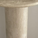 Troia Light Travertine Designer Console Filled and Honed (W)15" (L)48" (H)36"