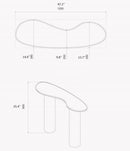 Troia Light Travertine Designer Console Filled and Honed (W)15" (L)48" (H)36"