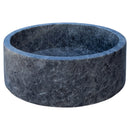 Natural Stone Tundra Grey Marble Vessel Sink Polished D: 16" H: 6.5"