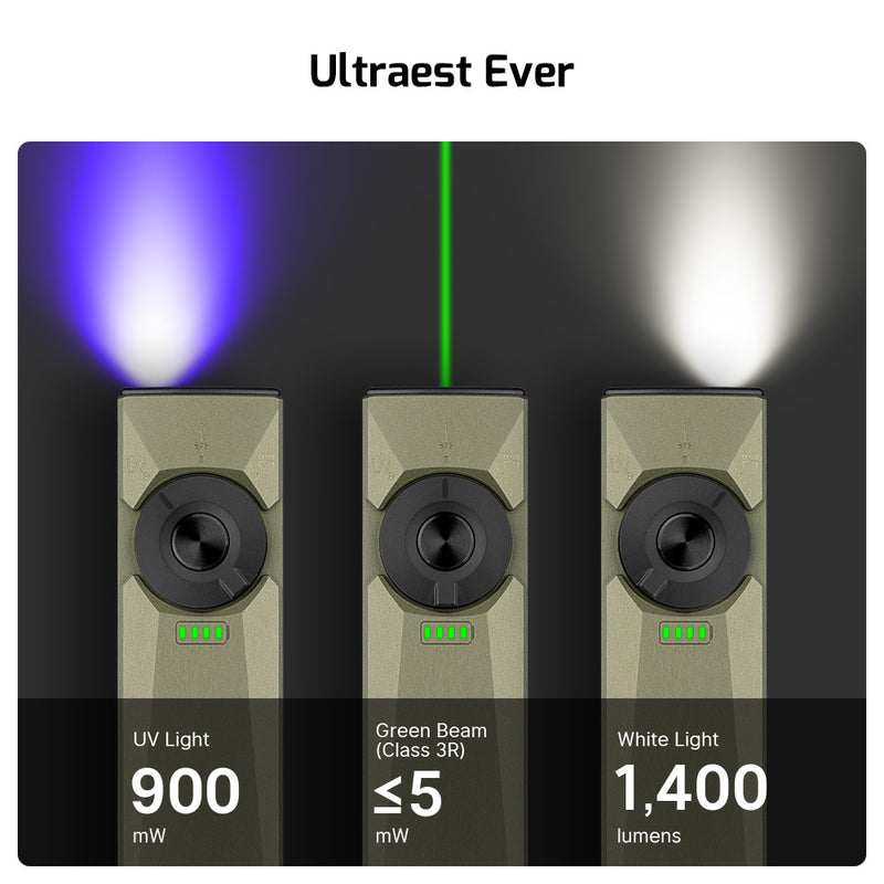 Olight Arkfeld Ultra Class3R (verde oliva) CW