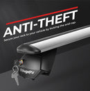 Barras transversales para portaequipajes de techo BougeRV (universales, 47'' plateadas)