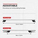 Barras transversales para portaequipajes de techo BougeRV (universales, 47'' plateadas)