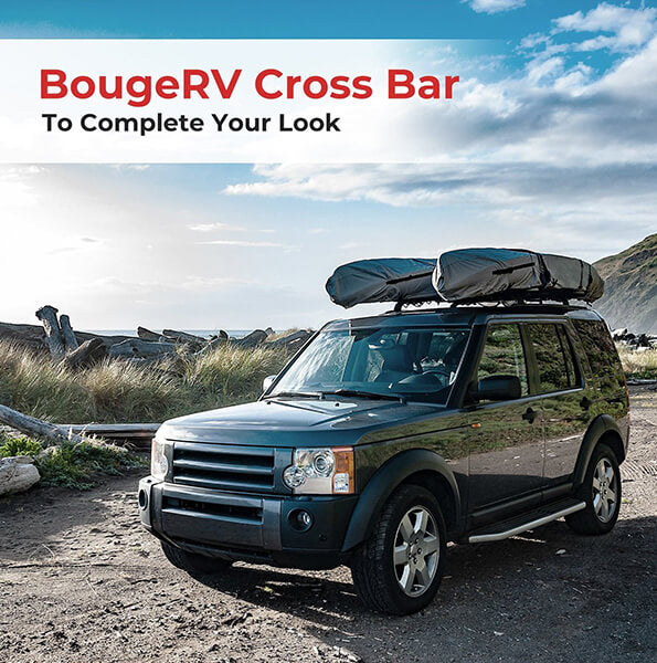 BougeRV Roof Rack Cross Bars (Universal, 47'' Silver)