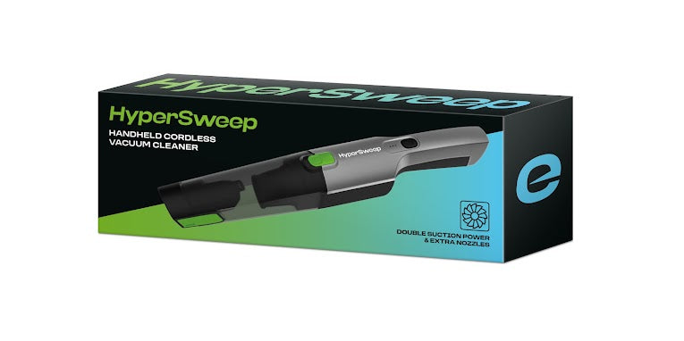 Hypersweep Handheld Cordless Vacuum Cleaner Portable and Rechargeable