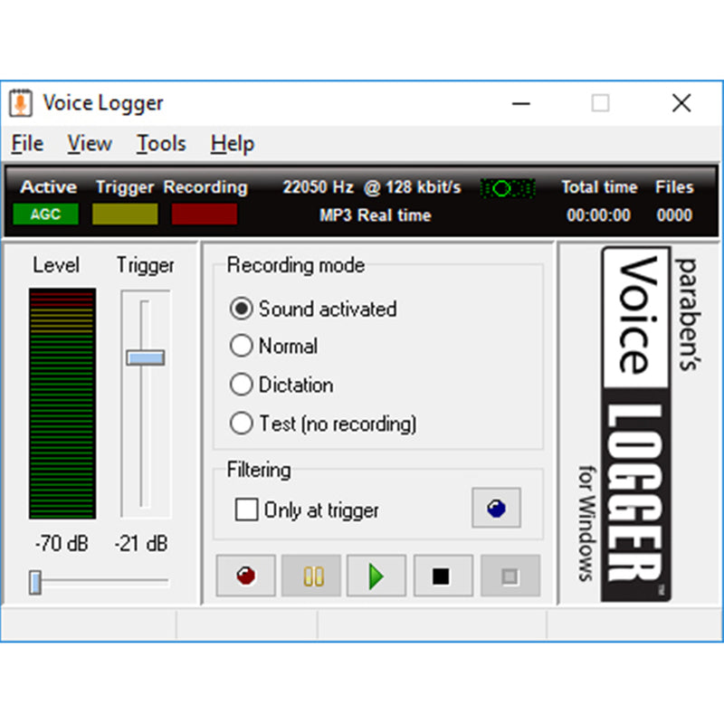 PBN - TEC Voice Logger USB for Windows OS