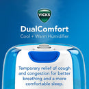 Humidificador de vapor frío y cálido Vicks Dual Comfort con Fusion Mist