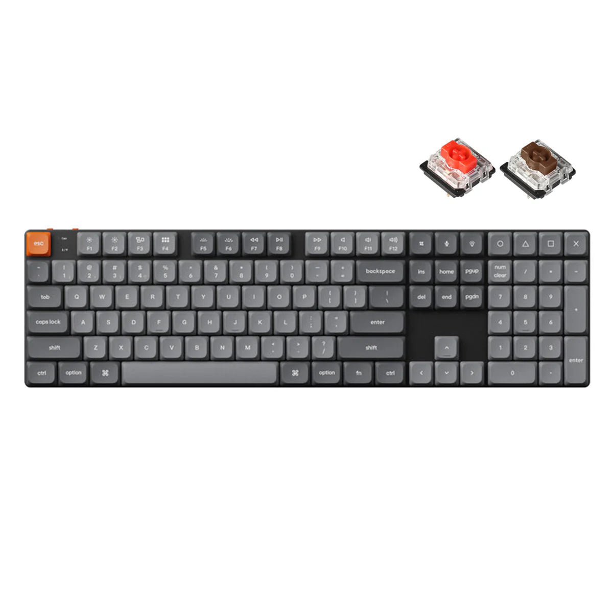 Keychron K5 Max Swappable Gateron RGB Backlight Red Switch Keyboard