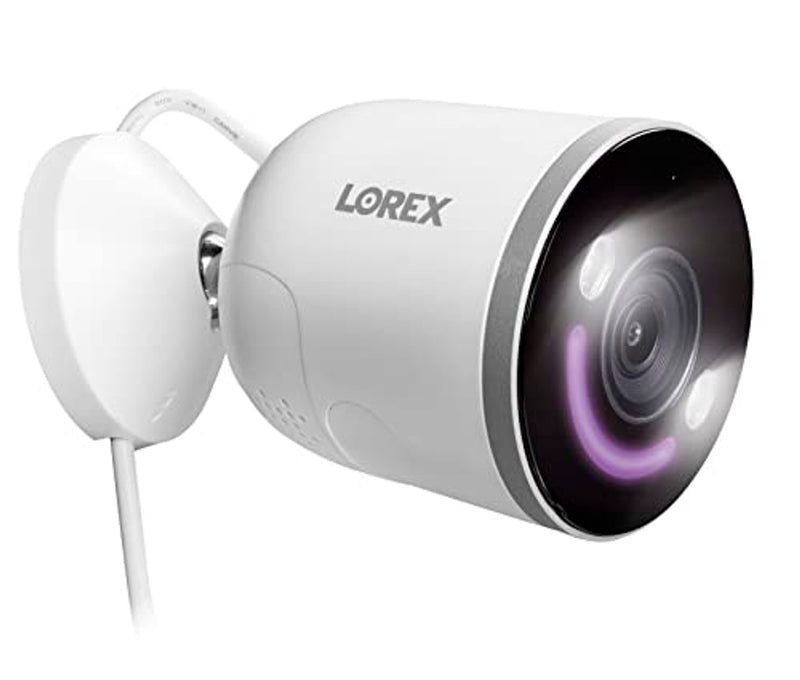 Cámara de seguridad Wi-Fi para interiores y exteriores Lorex W881AAD-E 4K con iluminación de seguridad inteligente